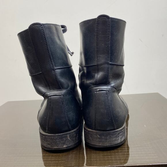 John Varvatos Leather Lace Up Combat Boots Men's 12. They run large. - Picture 4 of 10